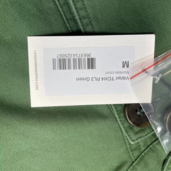 NEW LEON & HARPER Women's Coat Viktor PLN Size M Green - Picture 6 of 7